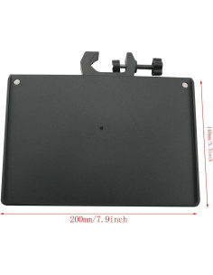 Bandeja Ajustable para Soporte de Micrófono Negro 20.07 cm 2