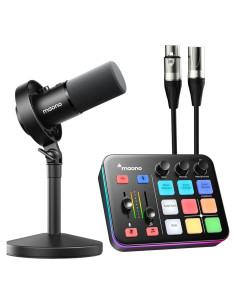 Micrófono Dinámico USB/XLR MAONO PD300XT para Podcast 192kHz