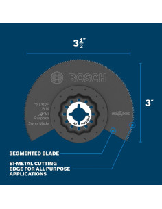 Cuchilla de Corte Flush Bosch OSL312F Bi-Metal 1 Pieza 7.62cm 2