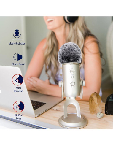 Cubiertas de micrófono Blue Yeti Pro - Filtro Pop y Espuma