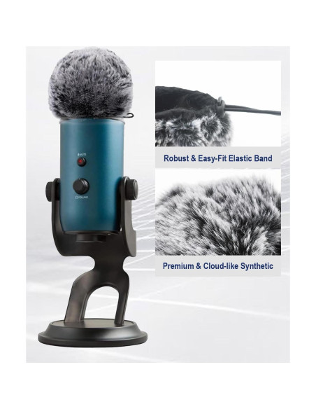 Cubiertas de micrófono Blue Yeti Pro - Filtro Pop y Espuma