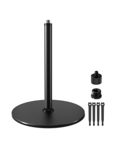 Soporte de Micrófono de Escritorio Negro con Base Ponderada 0.65 kg