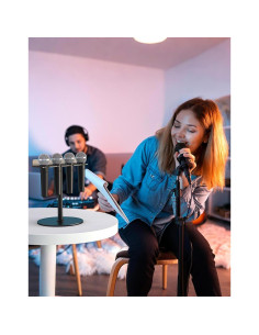 Soporte de Micrófono de Escritorio Negro con Base Ponderada 0.65 kg 2