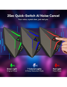Micrófono USB AIRHUG 22 para Juegos y Streaming, Reducción de Ruido 2
