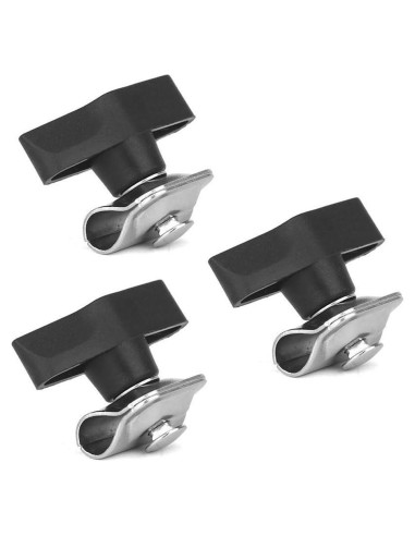 Paquete de 3 Soportes de Tornillo para Micrófono y Lámpara