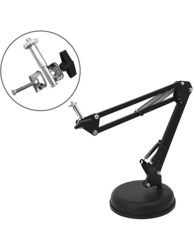 Paquete de 3 Soportes de Tornillo para Micrófono y Lámpara