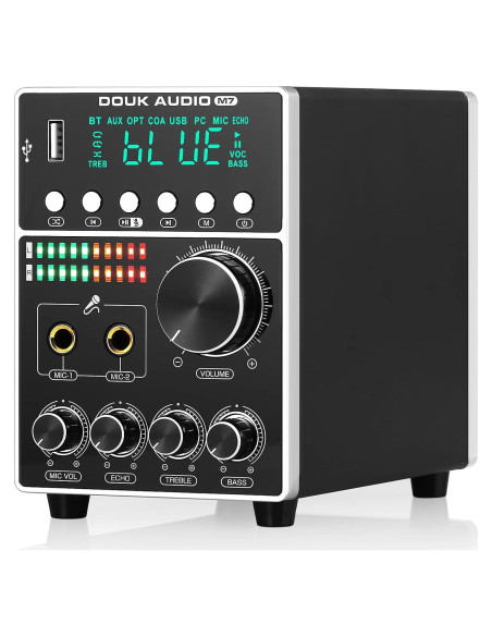 Amplificador Bluetooth Douk Audio M7 160W Karaoke Estéreo