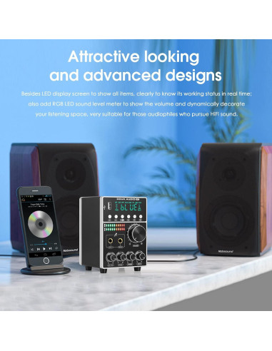 Amplificador Bluetooth Douk Audio M7 160W Karaoke Estéreo