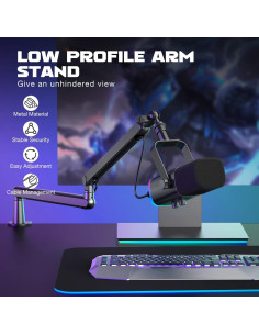 Soporte de Brazo de Micrófono FIFINE BM88 con Cable XLR 3m 2