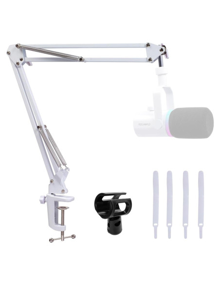 Brazo de Micrófono Ajustable FEELWORLD AMS1 Blanco 0.59 kg