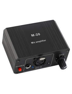 Preamplificador de Micrófono Profesional 48V XLR 27dB