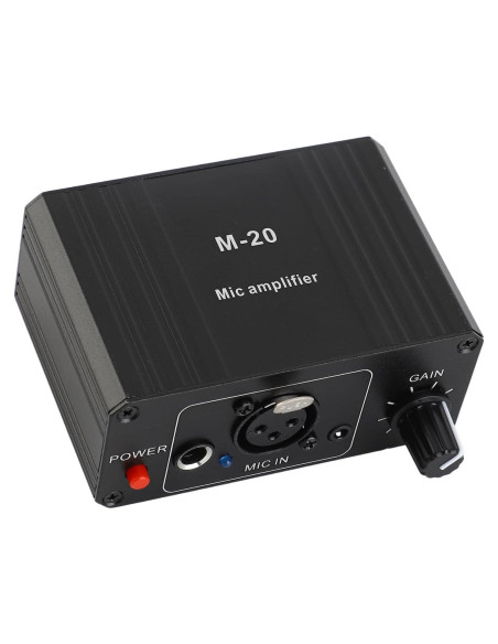 Preamplificador de Micrófono Profesional 48V XLR 27dB