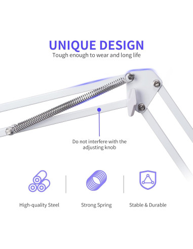 Brazo de Micrófono Ajustable FEELWORLD AMS1 Blanco 0.59 kg