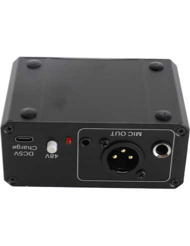 Preamplificador de Micrófono Profesional 48V XLR 27dB