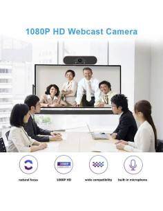 Webcam USB Easyday HD 1080P con Micrófono Integrado 2