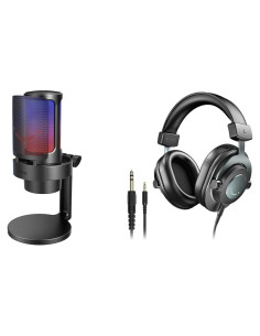 Micrófono Gaming FIFINE A8 + Auriculares Estudio H8 50mm