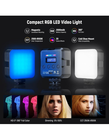 Kit de Vlogging NEEWER para Teléfono con Luz LED y Micrófono