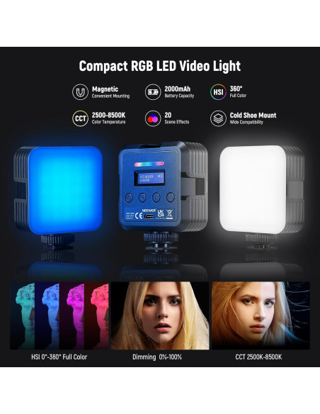 Kit de Vlogging NEEWER para Teléfono con Luz LED y Micrófono