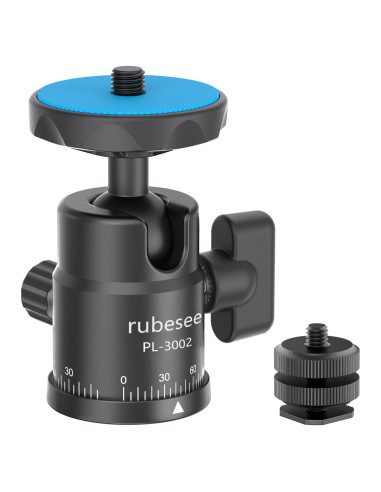 Cabezal de bola mini Rubesee PL-3002 para trípodes y cámaras