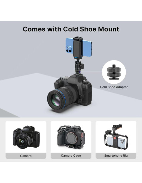 Cabezal de bola mini Rubesee PL-3002 para trípodes y cámaras