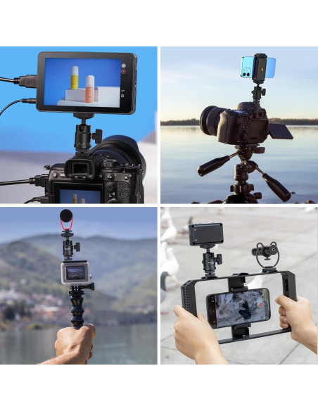 Cabezal de bola mini Rubesee PL-3002 para trípodes y cámaras