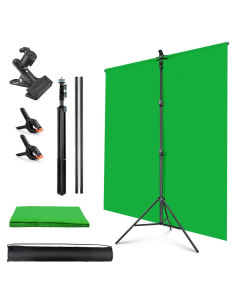 Kit Fondo Pantalla Verde JEBUTU 1.52x2.00 m con Soporte