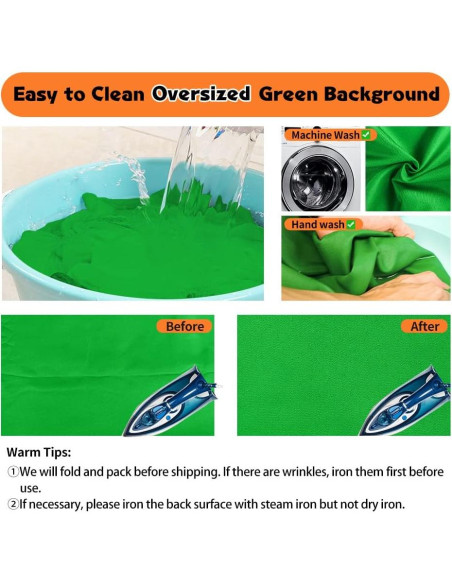 Fondo de Pantalla Verde YAYOYA 3x6m para Fotografía y Streaming