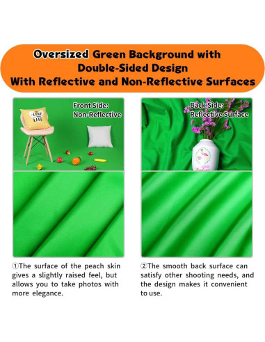 Fondo de Pantalla Verde YAYOYA 3x6m para Fotografía y Streaming