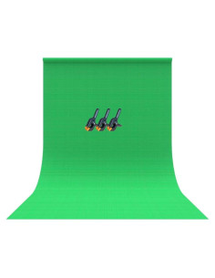 Telón Verde Bower 1.52 x 2.13 m para Streaming y Gaming