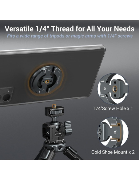 Adaptador de Montaje de Trípode Magnético LEAPLUMIN para Teléfono