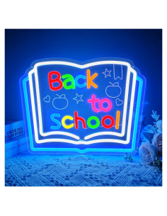 Cartel Neón Regreso a Clases LF Dimmable 33x25.9cm Azul