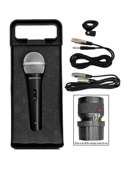 Kit de Podcasting Rockville RMC-XLR con Micrófono, Brazo y Auriculares