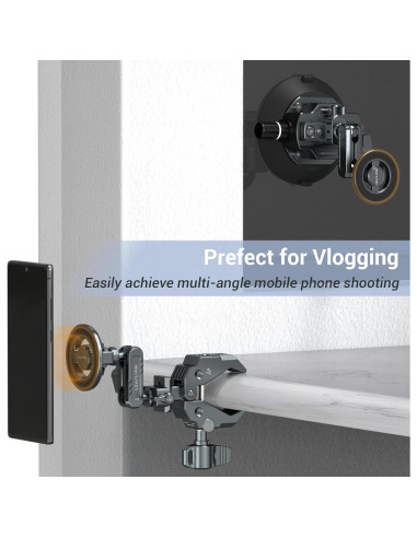 Adaptador de Montaje de Trípode Magnético LEAPLUMIN para Teléfono