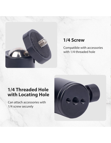 2 Soportes de Cabezal Esférico Rotatorio 360 Mechrig