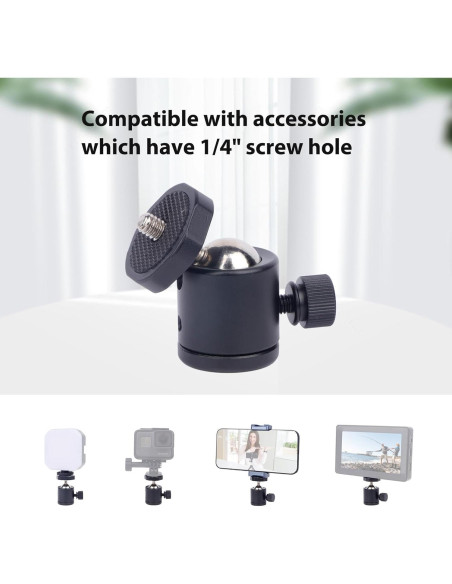 2 Soportes de Cabezal Esférico Rotatorio 360 Mechrig