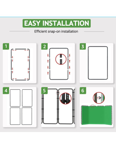 Soporte de Fondo NiceVeedi 4x2.4m con Pantalla Verde