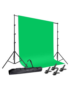 Kit de Soporte de Fondo Fotográfico HYJ-1003 con Pantalla Verde