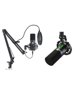 Micrófono USB MAONO AU-A04 + Dinámico PD200X para Podcast