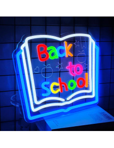 Cartel Neón Regreso a Clases LF Dimmable 33x25.9cm Azul 2