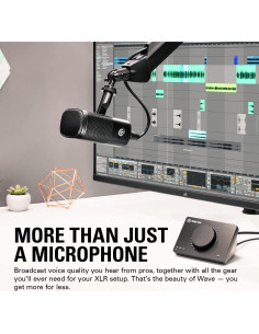 Kit de Micrófono Dinámico Elgato Wave DX con Brazo y Cable XLR 2