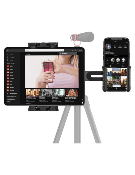 Adaptador de Montaje de Trípode JUBOR para iPad y Tablets 4.7-12.9"