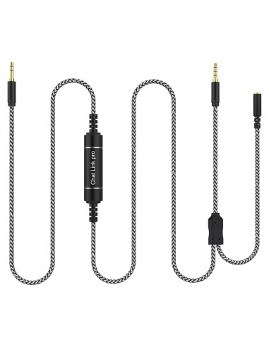 Adaptador de Audio Zosvoses Chat Link Pro 2.6m para Consolas