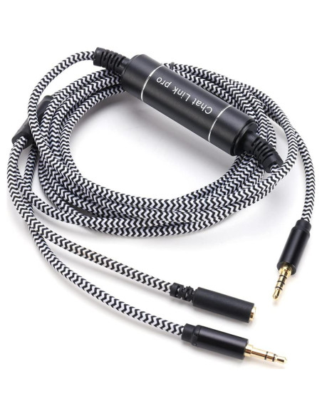 Adaptador de Audio Zosvoses Chat Link Pro 2.6m para Consolas