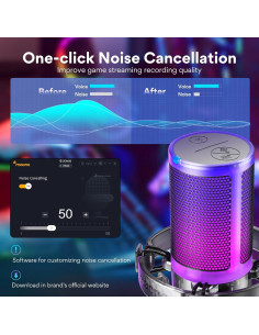 Micrófono USB de Condensador MAONO con Auriculares Gaming 2