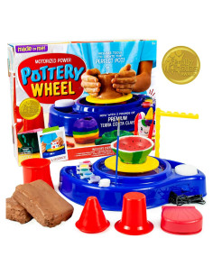 Rueda de Alfarería Motorizada Hecho por mí - Kit para Niños 6+