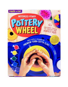 Rueda de Alfarería Motorizada Hecho por mí - Kit para Niños 6+ 2