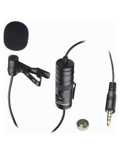 Micrófono Lavalier Vidpro XM-L para Canon EOS M50 Mark II