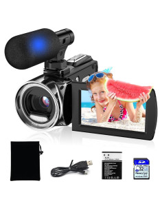 Cámara de Video 4K Rumyums SEE8162P con Micrófono y SD 32GB