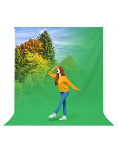 Pantalla de Fondo Verde Chromakey LimoStudio 457x274cm Alta Densidad