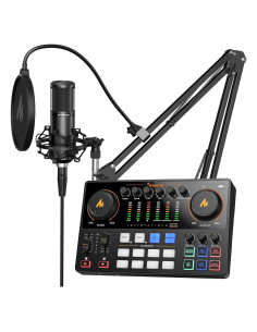 MAONO E2 Gen2 Paquete Podcast: Interfaz XLR y Micrófono